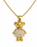 Iced Teddy Necklace